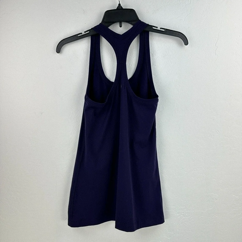 Lululemon Tank Top Womens Purple Racerback Scoop Neck Athleisure Sports Pullover